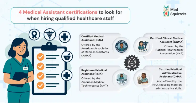 medical assistant certifications to look for when hiring qualified healthcare staff