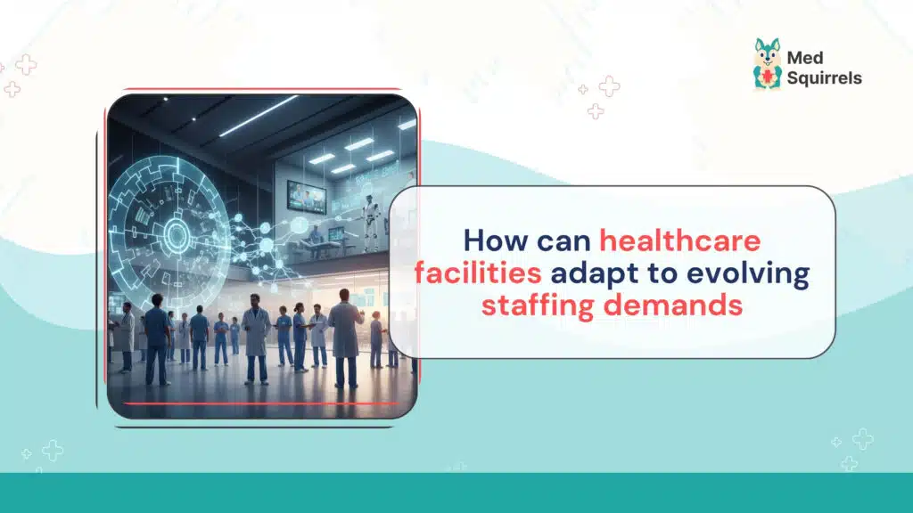 Healthcare administrators reviewing staffing schedules and workforce planning strategies in a hospital setting